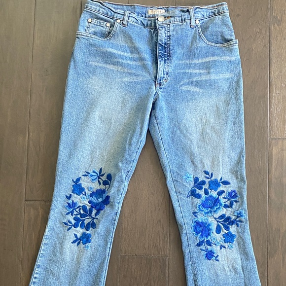 Rare Embroidered Blumarine Blue Jeans - Picture 4 of 9